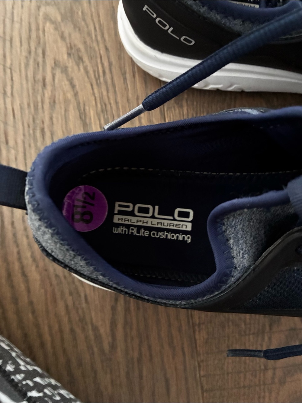 Polo Ralph Lauren Men’s Polo Athletic Sneakers Size 8.5 Blue Athleisure Shoes - Picture 12 of 14